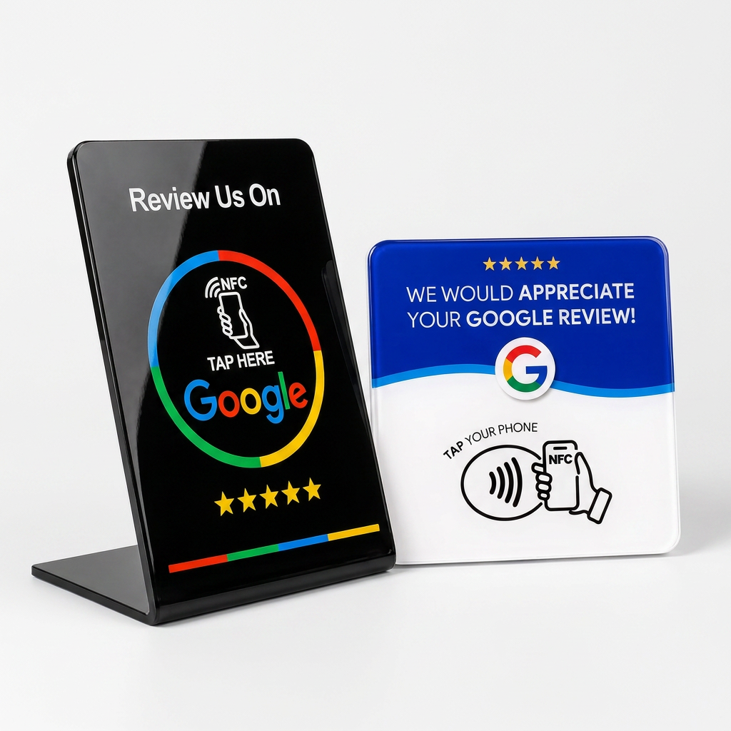 Google Review NFC Kártya és asztali stand